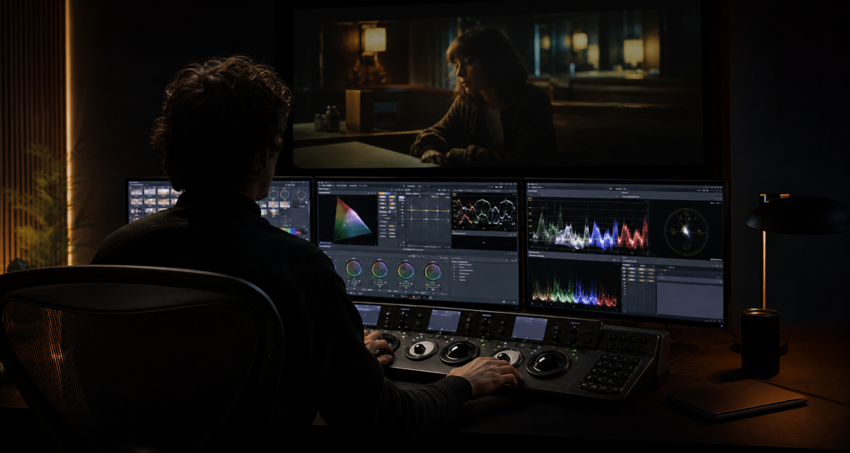Pannello di color grading